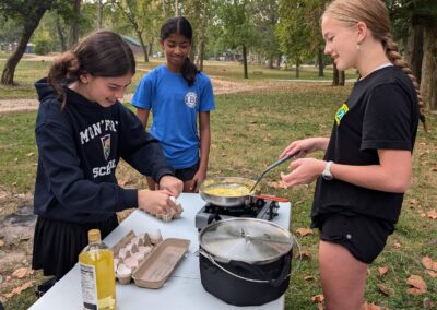 Scouts cooking